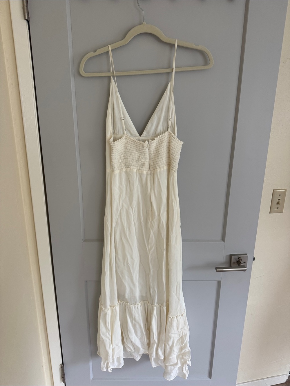 Reformation Chalet mid length cream dress - Picture 3 of 3
